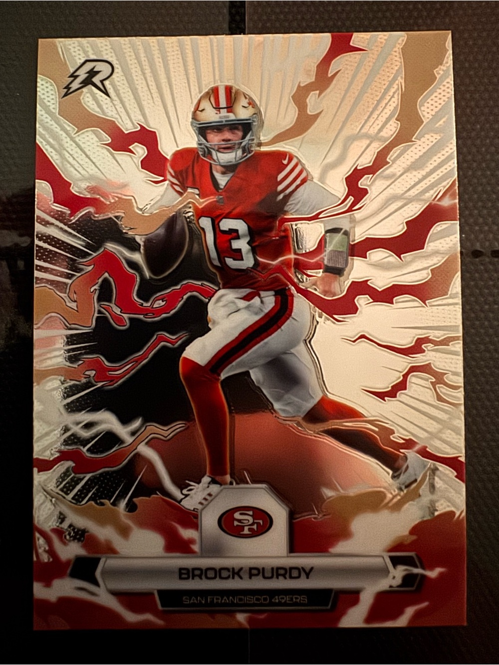 Brock Purdy San Francisco 49ers Red Football Art Print resurgence